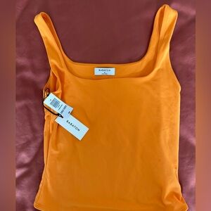 NWT Aritzia Babaton Squareneck Bodsuit in Tangelo Orange